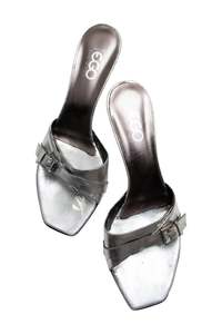 #163 Ego By Gozzi Heels / Mules Silver | c. 173 | Size AU 7