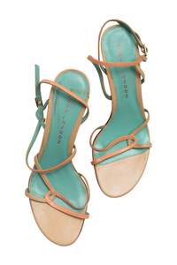 #190 Sacha London Heeled Sandals Beige | c. 173 | Size AU 9
