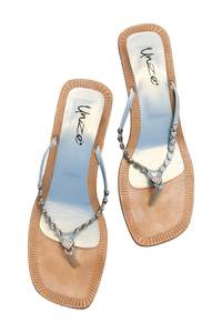 Shoes: #194 Yuze Sandals Beige | c. 173 | Size AU 8