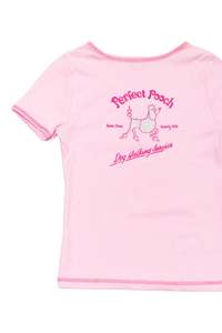 Baby Tees: #49 Etam T-shirt Pink | c. 173 | Size 6