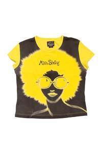 Baby Tees: #61 Miss Sixty T-shirt Yellow | c. 173 | Size 12