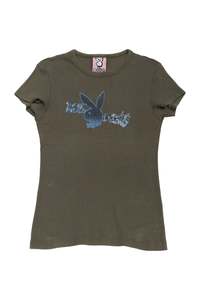 #131 Playboy Playmate T-shirt Green | c. 173 | Size 8