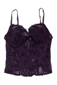 #44 Etam Bustier / Camisole Top Deep Purple | c. 174 | Size 8 / 14C
