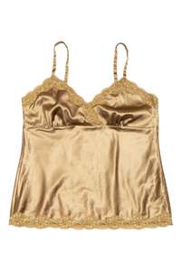 Lingerie: #47 Gloria Vanderbilt Cami / Camisole Top Gold | c.174 | Size 12