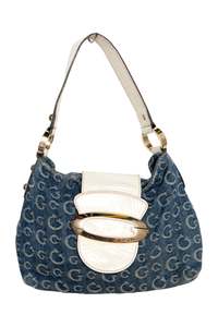 Bags: #267 Monogram Guess Shoulder Bag Blue | c. 174