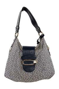 #270 Monogram Guess Shoulder Bag Navy | c. 174
