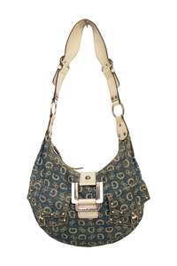 #276 Monogram Guess Shoulder Bag Blue | c. 174 | Size