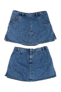 Bottoms: #178 OCI Jean Company Denim Mini Skirt Blue | c. 177 | Size 6