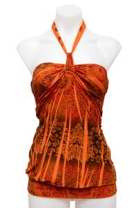 #93 Wet Seal Halter Top Orange | c. 177 | Size 8