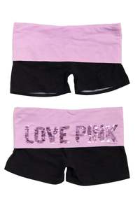 #176 PINK foldover sequin Shorts Pink | c. 181 | Size 8
