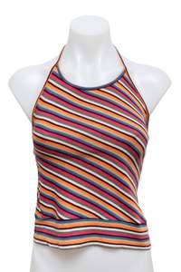 #06 Etam Striped Halter Top | c. 181 | Size 8
