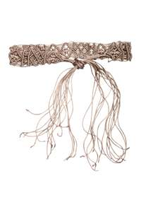 Accessories: #187 Brown Crochet Belt | c. 178