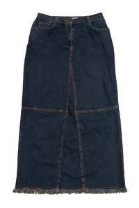 Bottoms: #104 Denim Skirt Dark Navy | c. 181 | Size 10