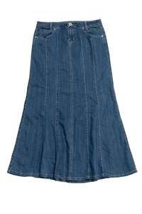 #106 Denim Blue Maxi Skirt | c. 181 | Size 4