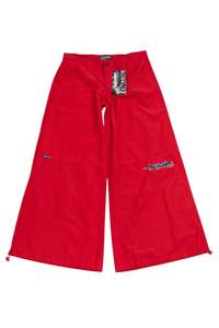 #114 Deadstock Hiphop Wide leg Pants Red | c. 181 | Size 10