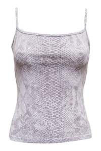 #16 Purple Snakeskin print Cami | c. 181 | Size 8
