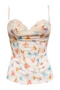 Tops: #19 Flower Print multicolour cami | c. 181 | Size 10