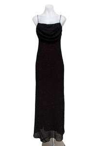 #93 Marina  Black Beaded Dress | c. 181 | Size 6