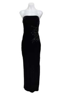 #94 Roberta Black Strapless Dress | c. 181 | Size 8/10