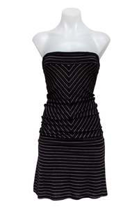 #95 Green Tea Black Mini Dress | c. 181 | Size 6