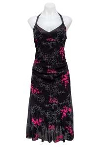 #152 Le Chateau Halter Dress Black | c. 180 | Size 8