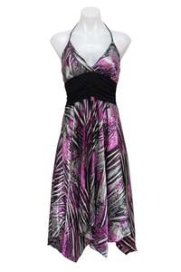 #179 D&m Halter Dress Purple | c. 180 | Size 8