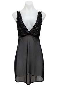#69 Black Lace Sheer Slip Dress | c. 179 | Size 10