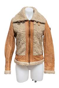 Jackets: #71 Brown Leather/Teddy Jacket | c. 181 | Size 8