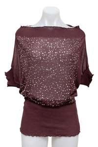 #73 Denny Rose Slouchy Purple Top | c. 181 | Size 8