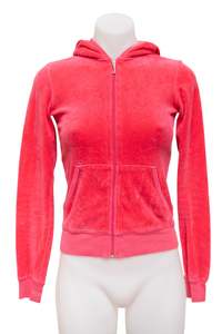 Jumpers: #125 Juicy Couture Zip Up Hoodie Pink | c. 180 | Size 6/8