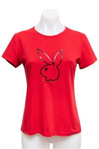 Baby Tees: #09 Playboy T-shirt Red | c. 180 | Size 12