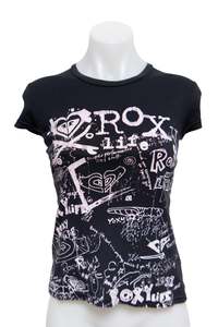 #40 Roxy T-shirt Black | c. 180 | Size 10