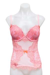 #50 Victoria's Secret Pink Corset | c. 181 | Size 8/34D