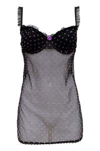 #41 Frederick's Of Hollywood Cami Black and Polka Dot | c. 179 | Size 10, 12D