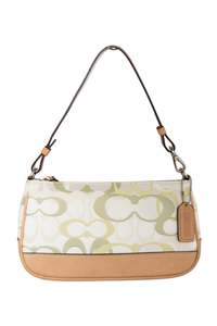 Bags: #162 Coach Demi Green/White | c. 180