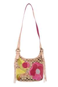 Bags: #164 Coach Embroidered Bag Pink | c. 180
