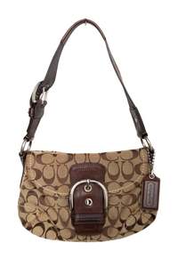 #165 Coach Flat Soho Bag Brown | c. 180