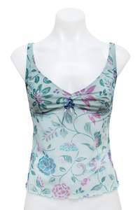 Top Picks: #29 Etam Camisole Top Blue Floral | c. 181 | Size 10