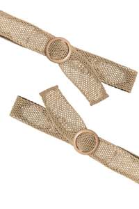 #189 Beige Weave Belt | c. 182