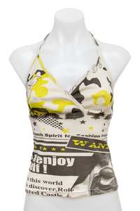 #27 Twister Halter Top White | c. 186 | Size 10