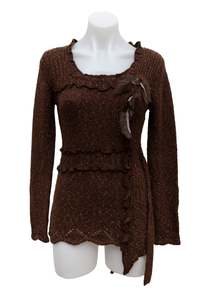 #173 Terra Nostra Femme Jumper Brown | c. 186 | Size 6/8