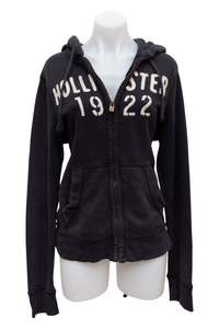 #178 Hollister Zip-Up Black | c. 186 | Size 10