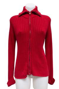 #85 Colloseum Sweater-Zip Red | c. 185 | Size 10/12