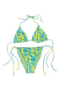 Swimwear: #34 Deadstock Playboy Swim Bikini Green | c. 185 | Size 10