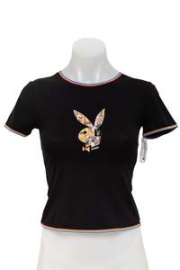 #20 Deadstock Playmate Intimates T-shirt Black | c. 185 | Size 10