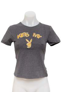 #26 Deadstock Playmate Intimates T-shirt Gray | c. 185 | Size 8