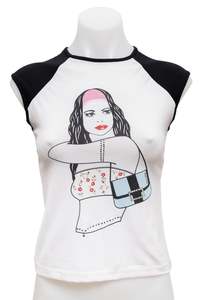 #131 Denny Rose T-shirt White | c. 185 | Size 8
