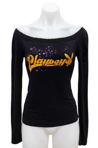 Top Picks: #150 Playboy Long-Sleeve Black | c. 186 | Size 10