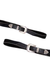 #192 Xlxg Leather Belt Black | c. 190 | Size 12/14