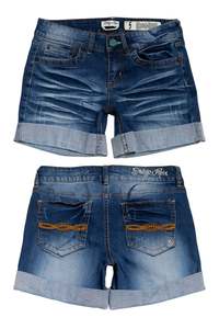 Bottoms: #144 Indigio Rein Denim Shorts Blue | c. 190 | Size 6